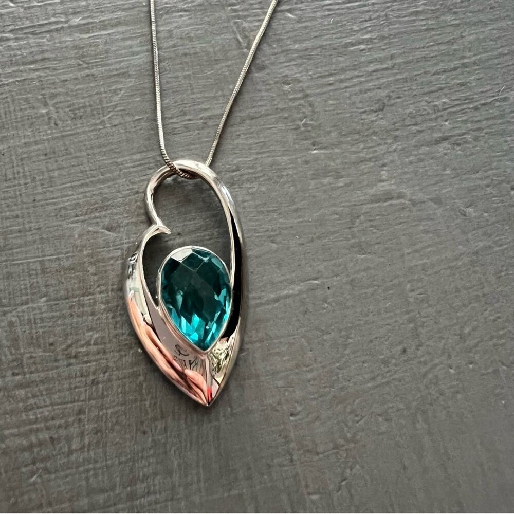 Sajen 925 Sterling Silver Heart Pendant Necklace